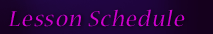 Schedule